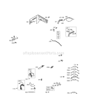 Controls Governor Spring Ignition Diagram and Parts List for 113452-0049-E1  Briggs and Stratton Engine